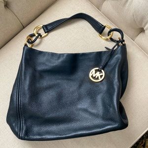Black leather Michael Kors bag